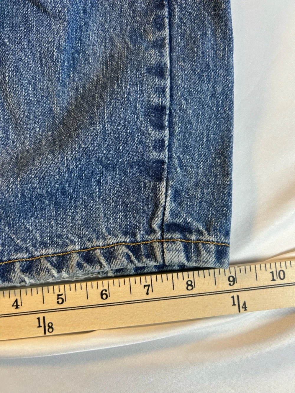 Levi 550 Men Jeans, Ralaxed Fit Straight Leg BlueDenim Light Wash Casual 38x30 - Picture 8 of 15